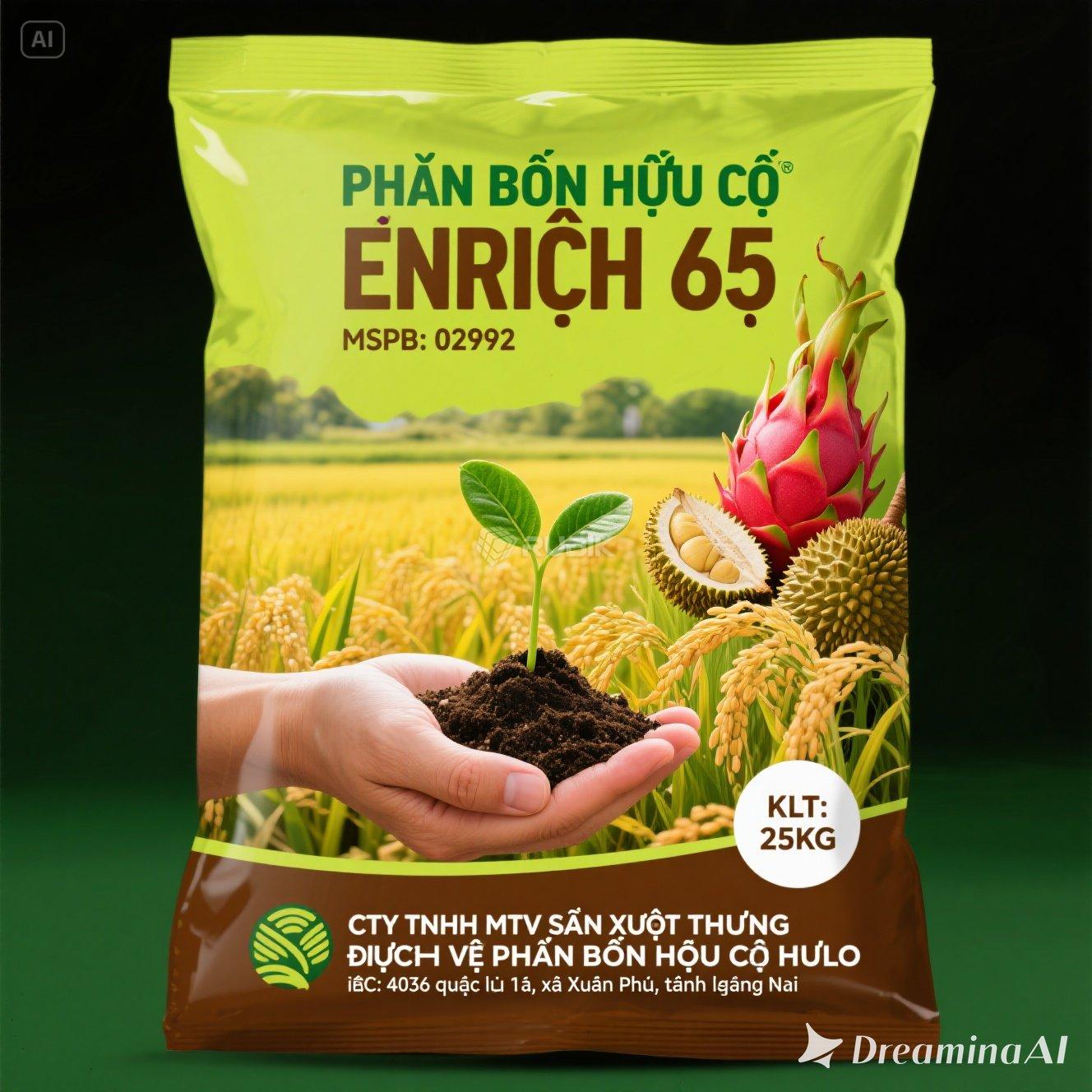 dreamina-2025-09-05-6964-Design a fertilizer packaging bag with a...